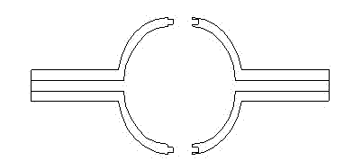 Two-piece ceramic bulb shell and manufacturing method thereof