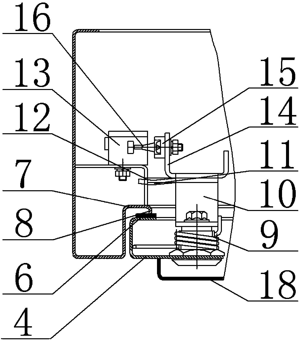 Waterproof lift shaft safety door