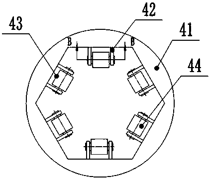 Glass plate punching device