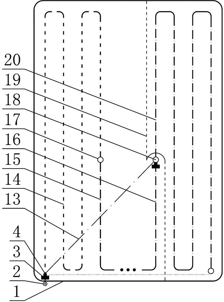 A bait casting method for an unmanned automatic bait-throwing ship with variable amplitude and segmented operation