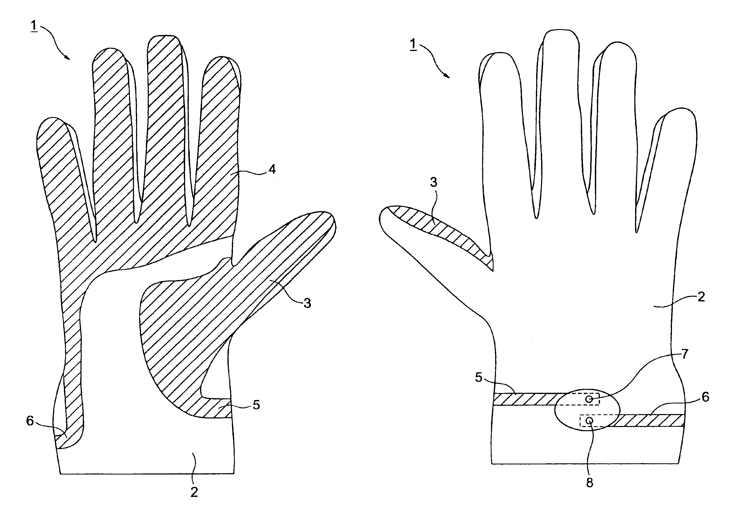 Glove with electrodes