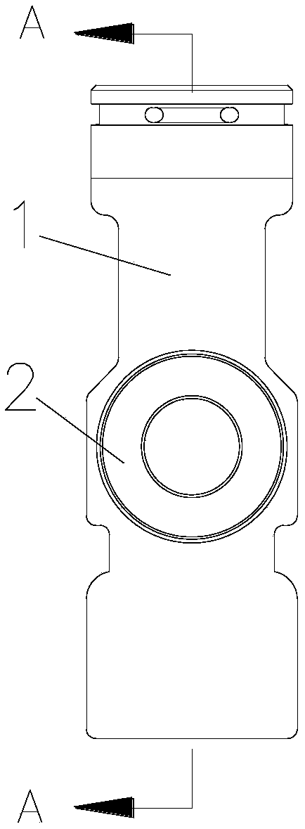 Temperature adjusting valve and heat management system with temperature adjusting valve