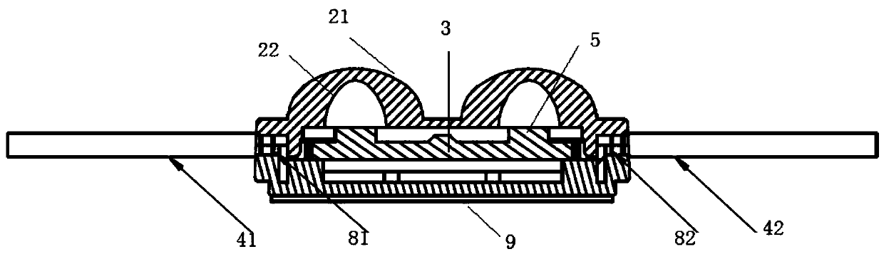 Super-strength waterproof LED light-emitting module and processing method