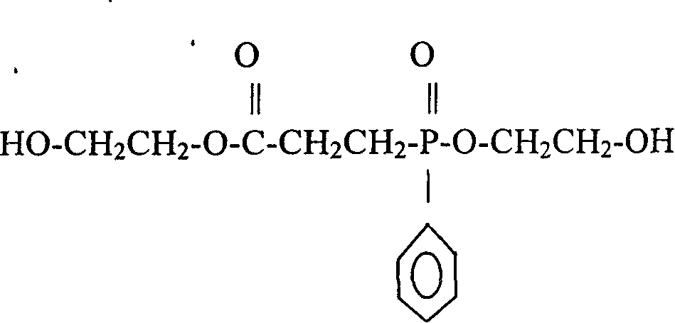 Method for preparing flame-resisting polyester in phosphorus series