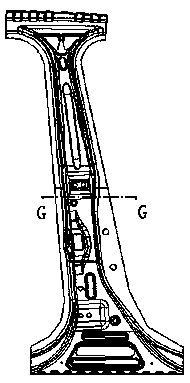 Design method of composite material automobile B column