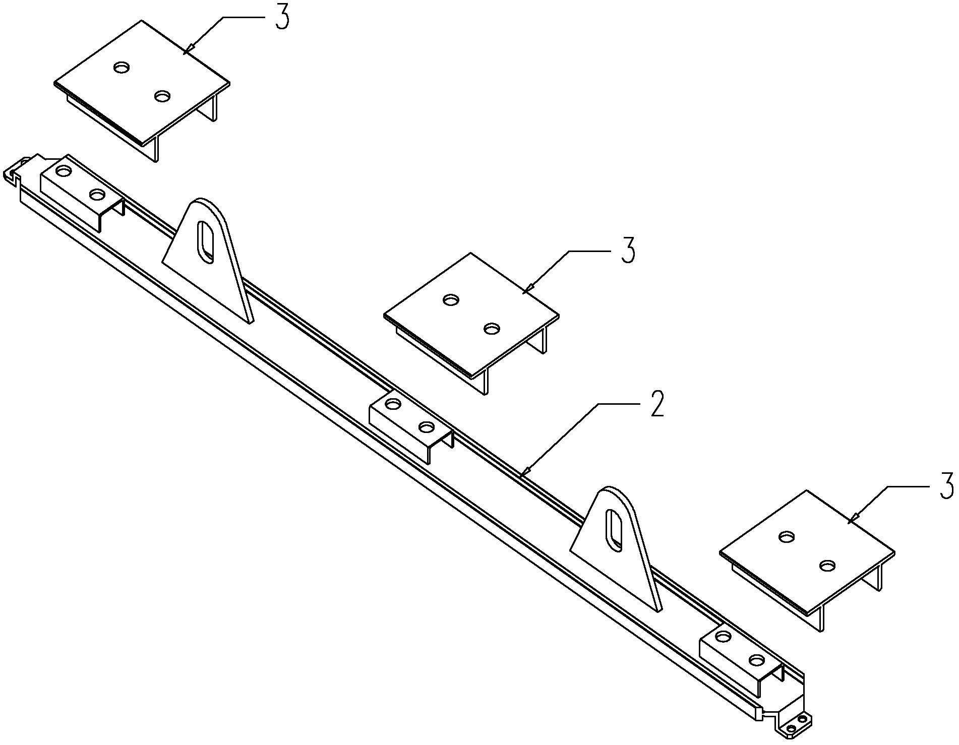 Curtain wall plate lifting device and method