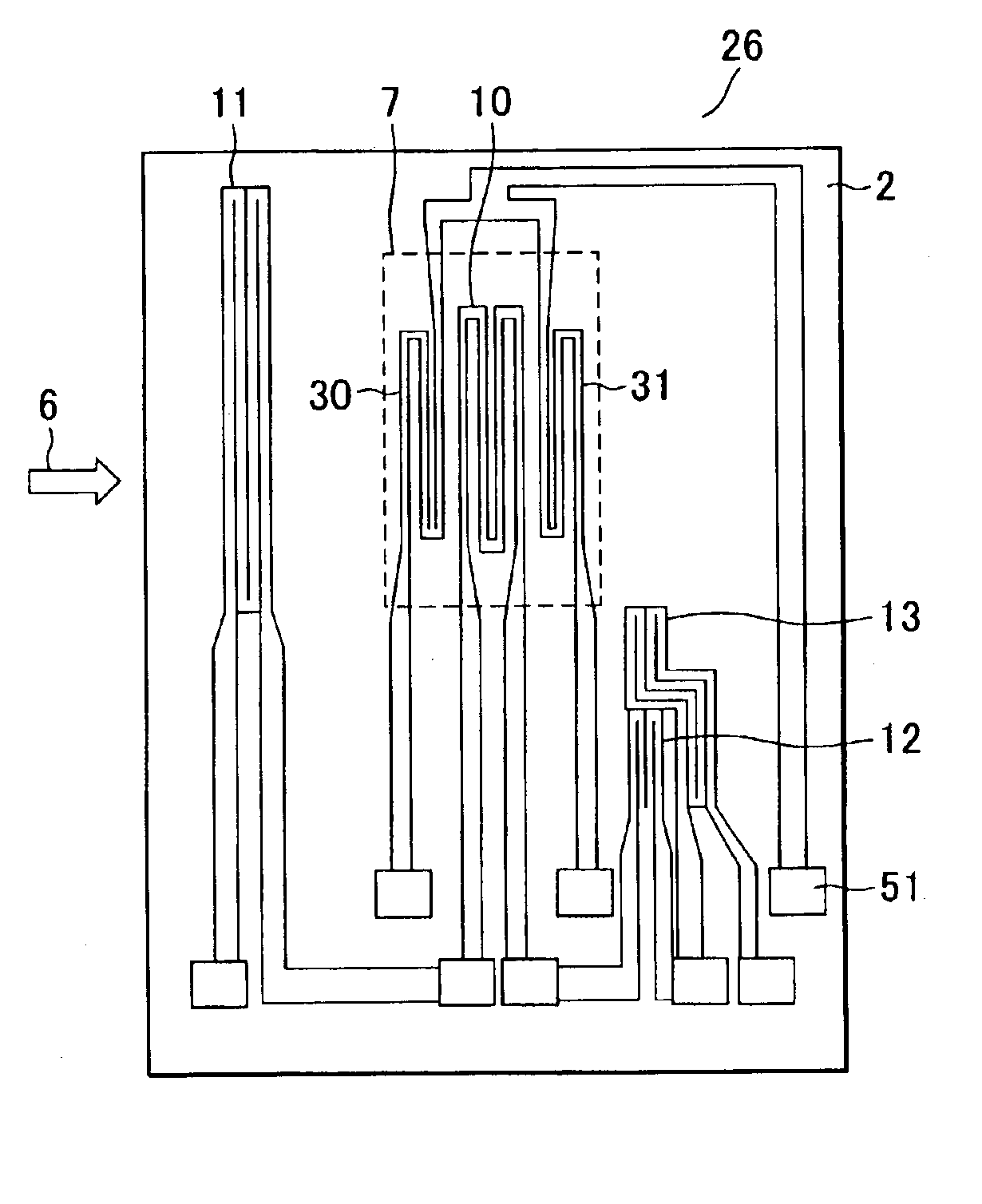 Thermal type flow rate measuring apparatus