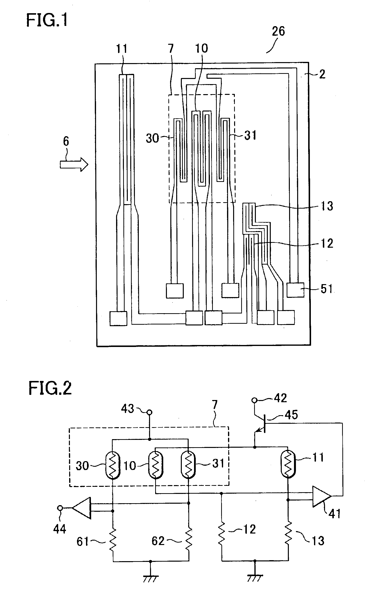 Thermal type flow rate measuring apparatus