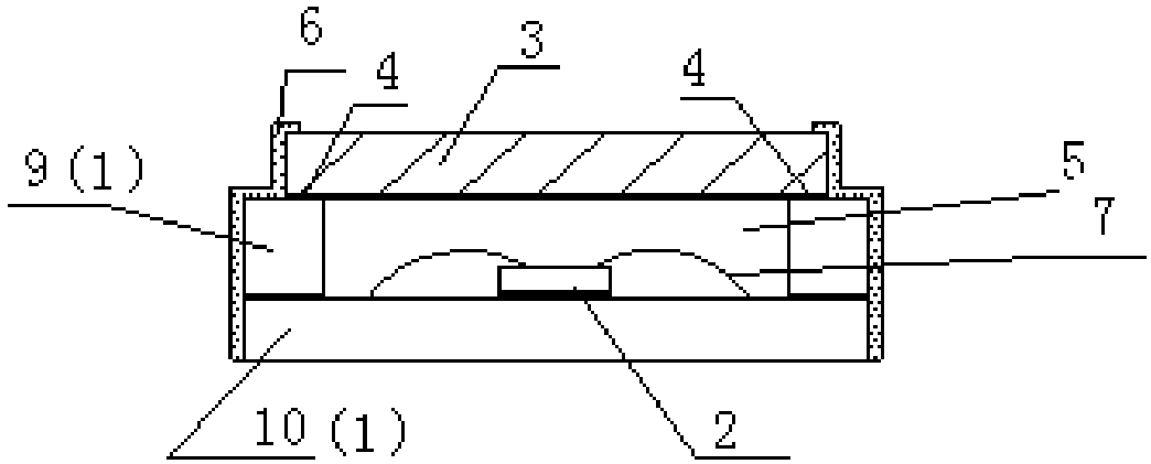 Deep ultraviolet LED packaging structure and preparation method thereof