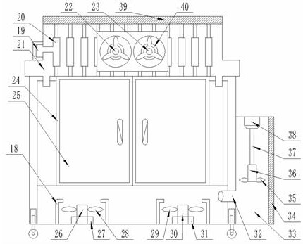 Waterproof and moistureproof cloud computing storage machine capable of dissipating heat