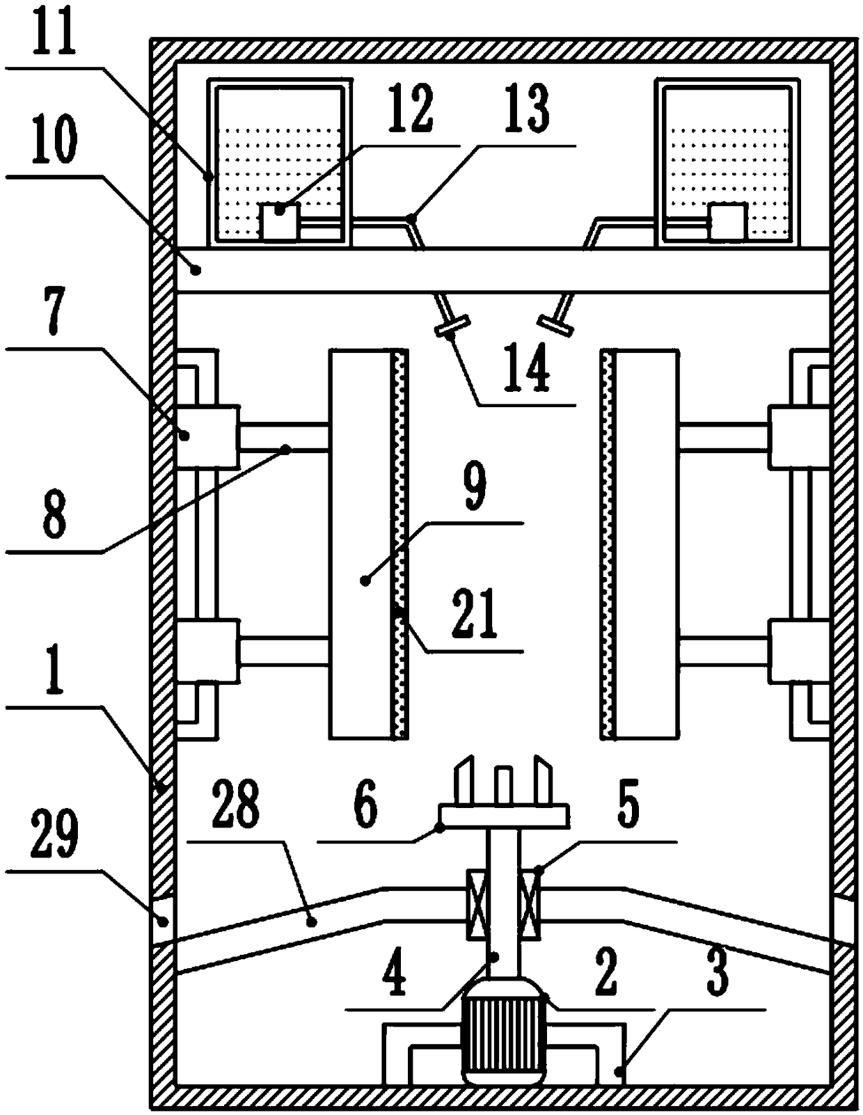 Novel material metal pipe outer surface polishing device for engineering