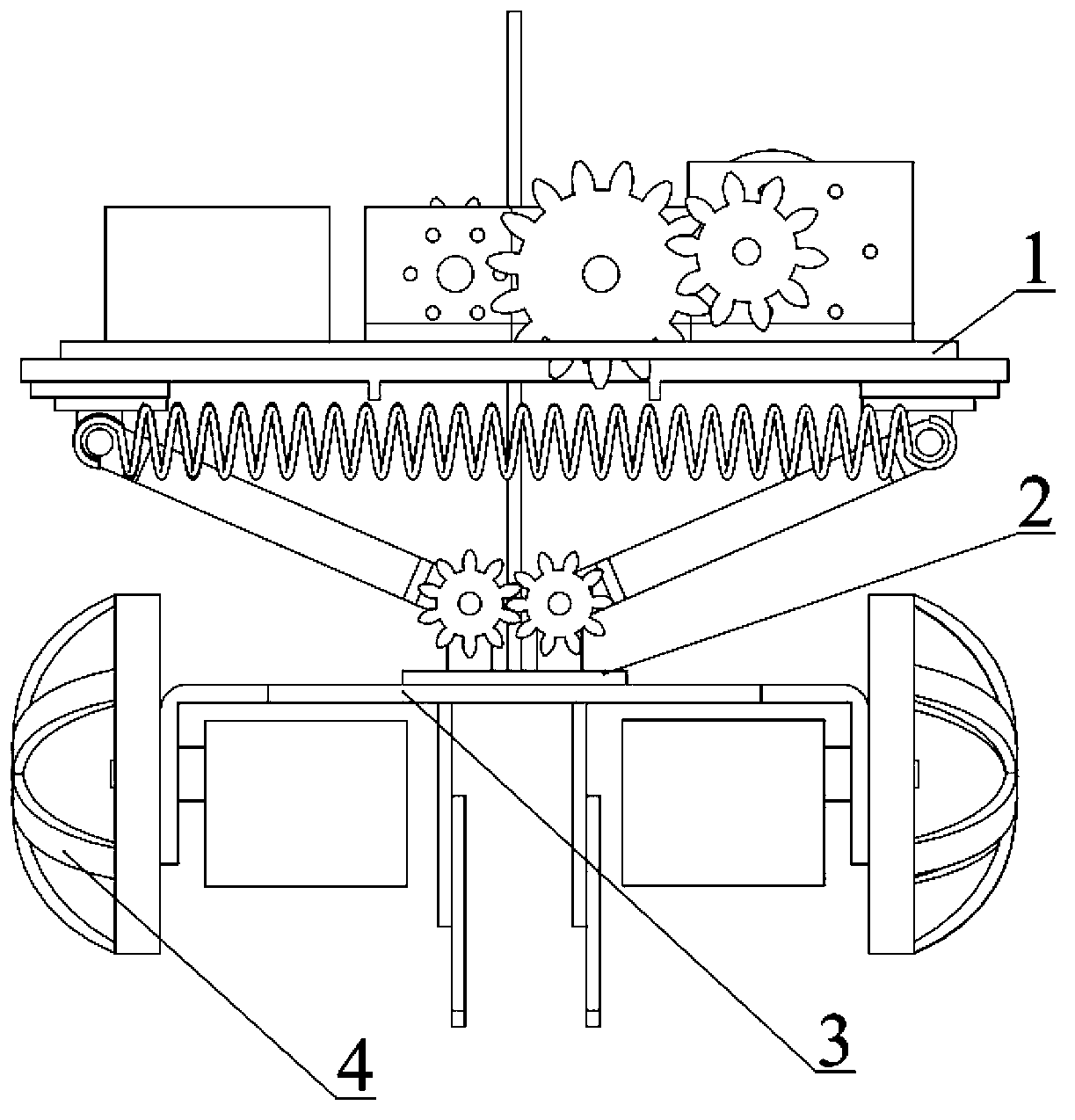 Mobile robot capable of jumping