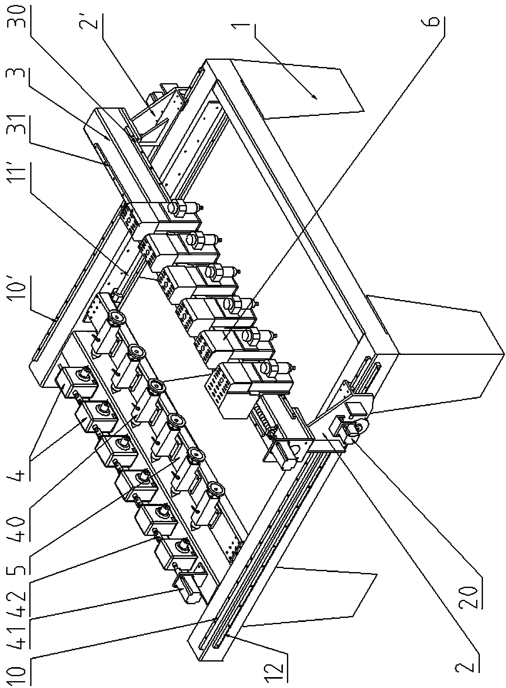 Y-direction assembly of numerical control carving machine