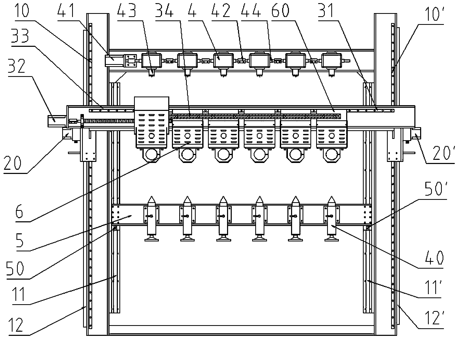 Y-direction assembly of numerical control carving machine