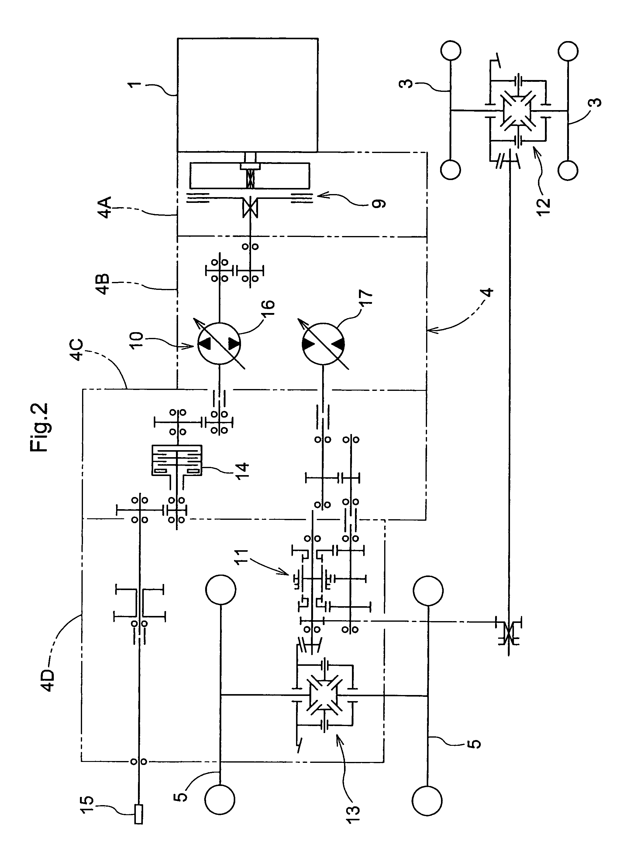 Load control structure for work vehicle