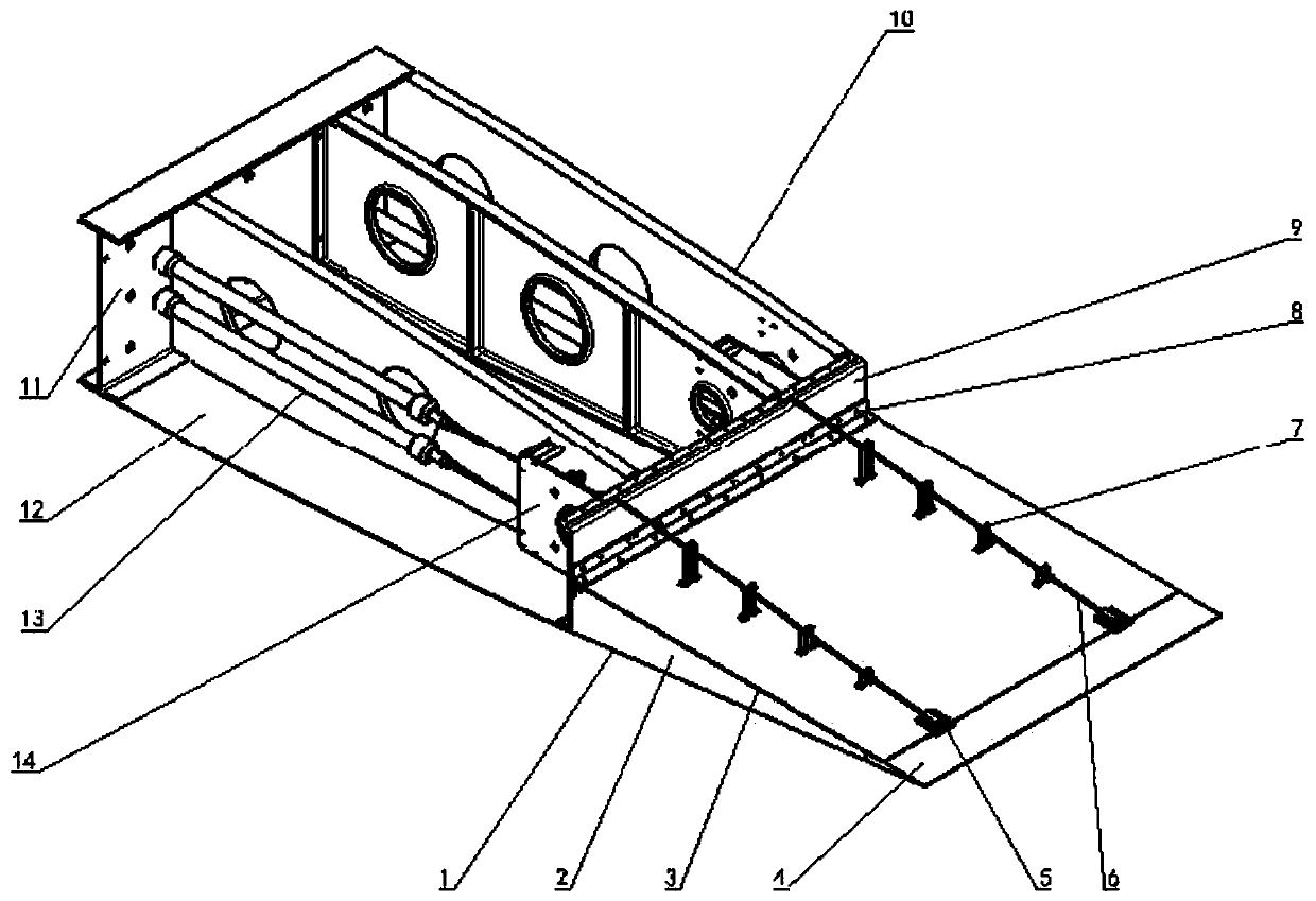 Intelligent wing composite-material trailing edge system