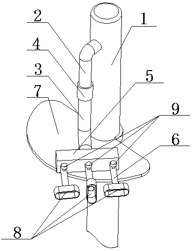 Air suction and blow cleaning device used in spinning frame