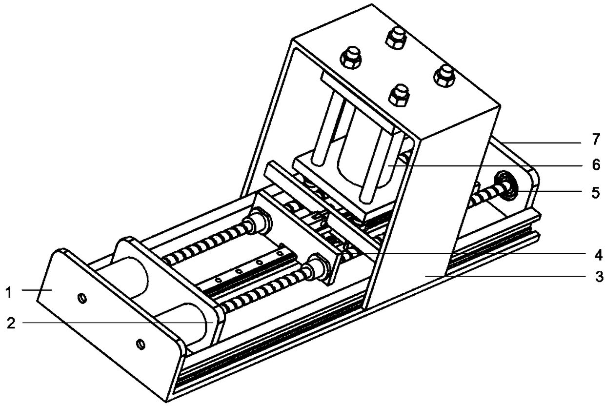 Multi-condition linear guide rail pair friction wear testing machine