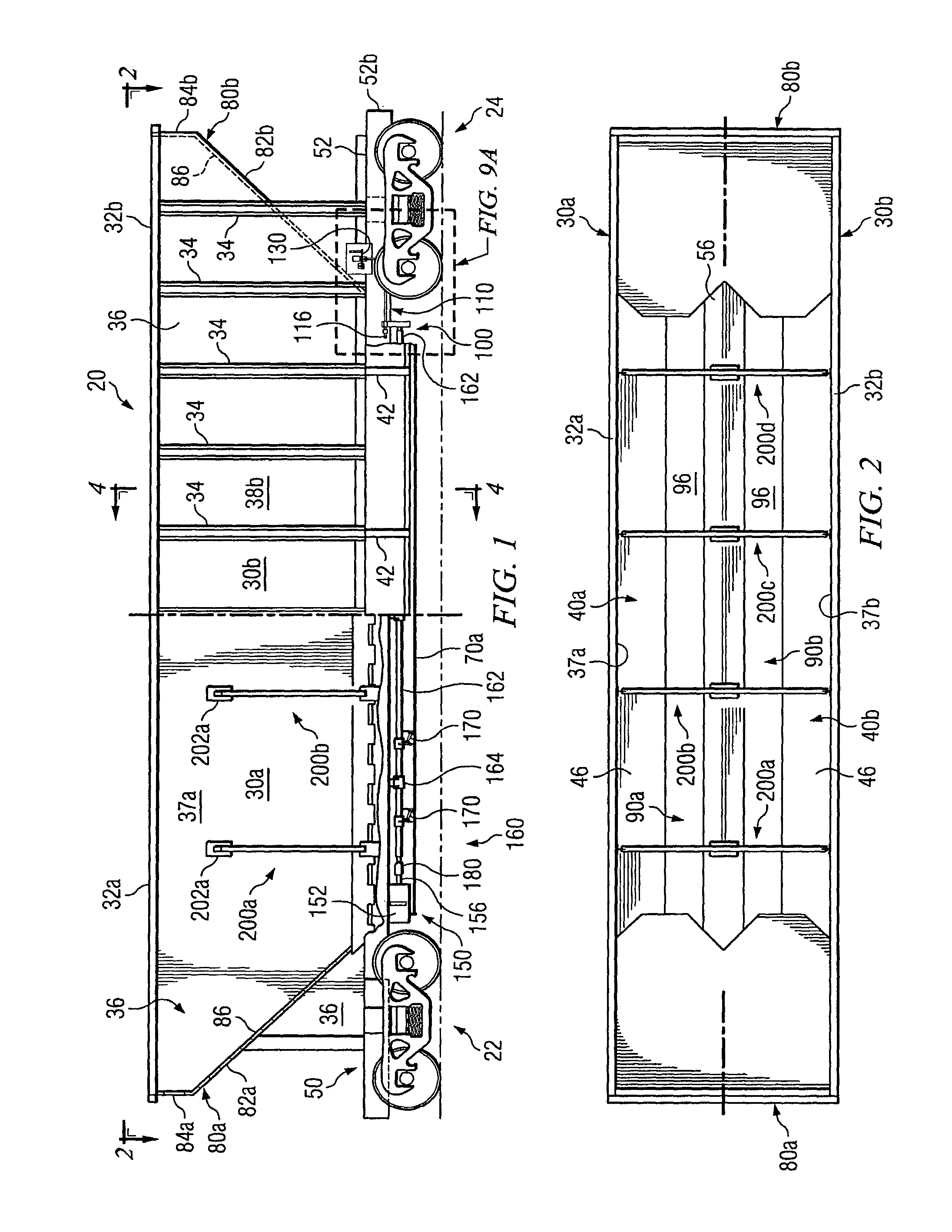 Hopper cars with one or more discharge control systems