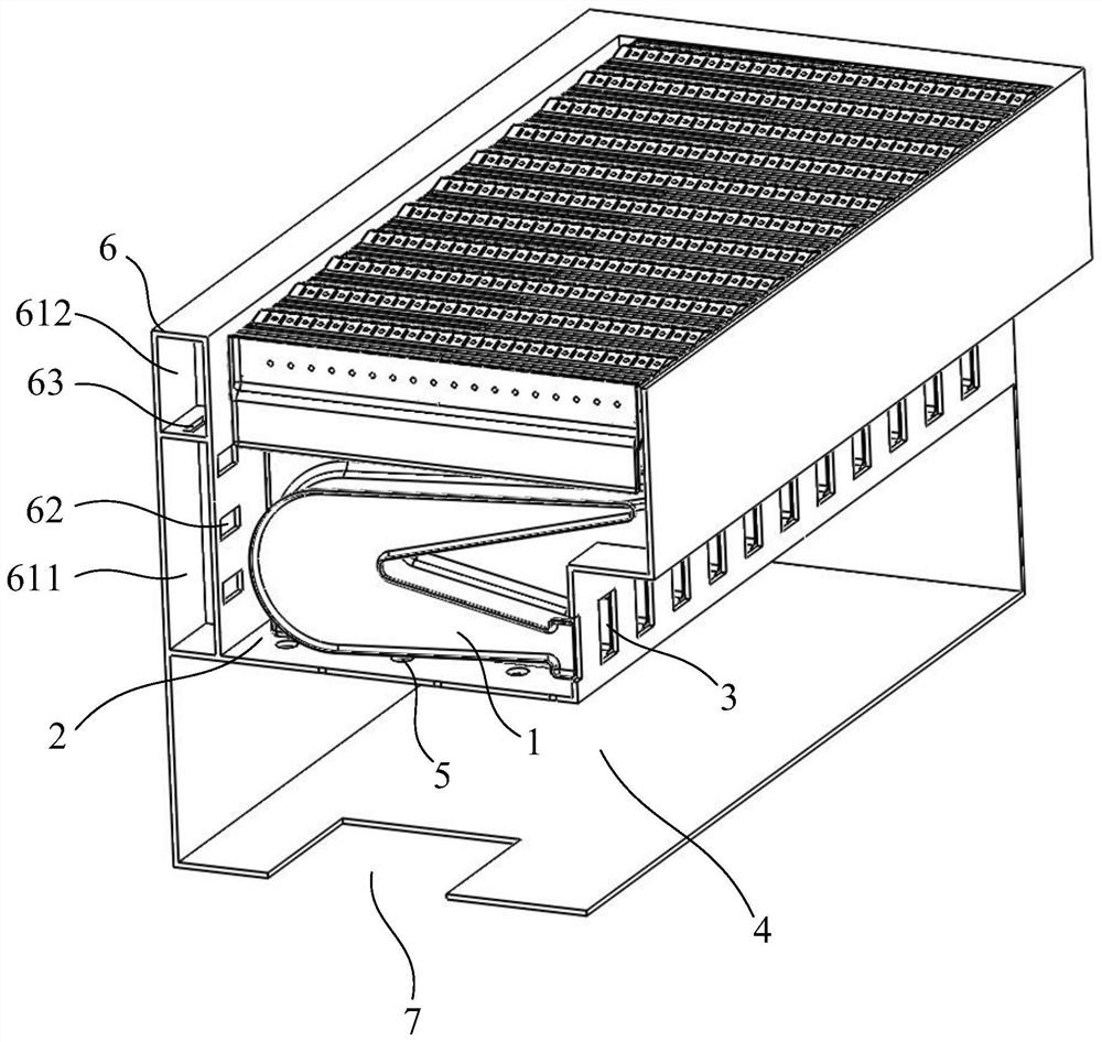 Sound attenuation structure and combustion chamber comprising same