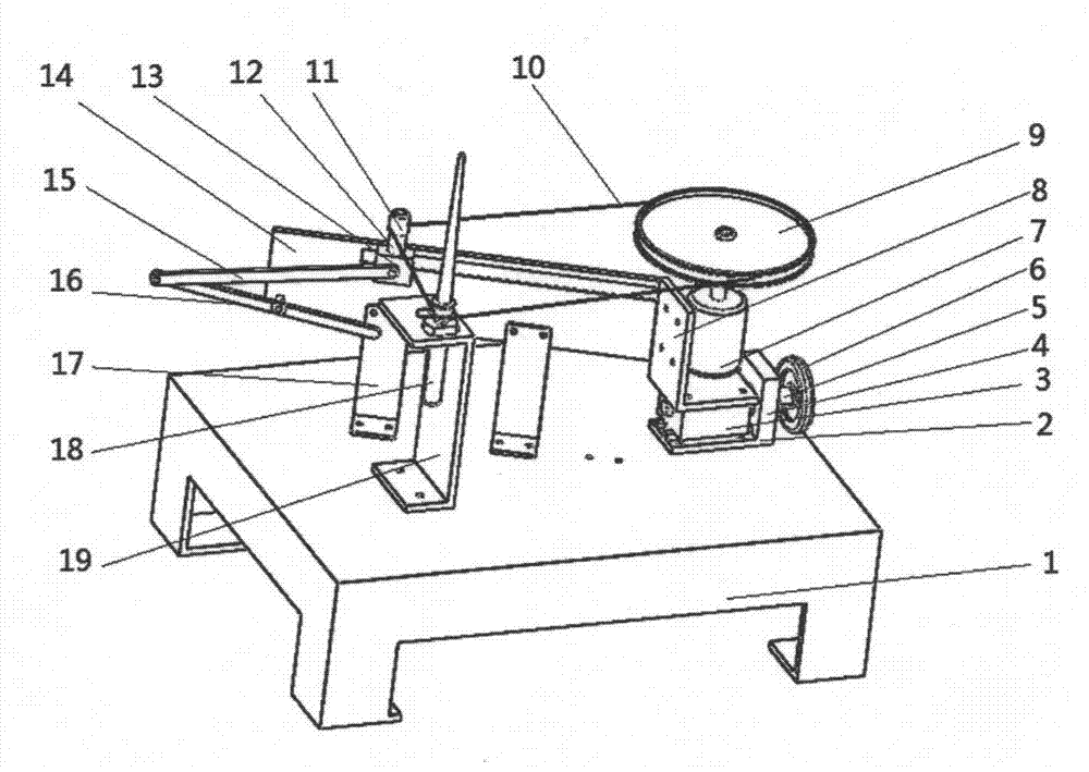 Two-state driving device for textile spindle dynamic performance test