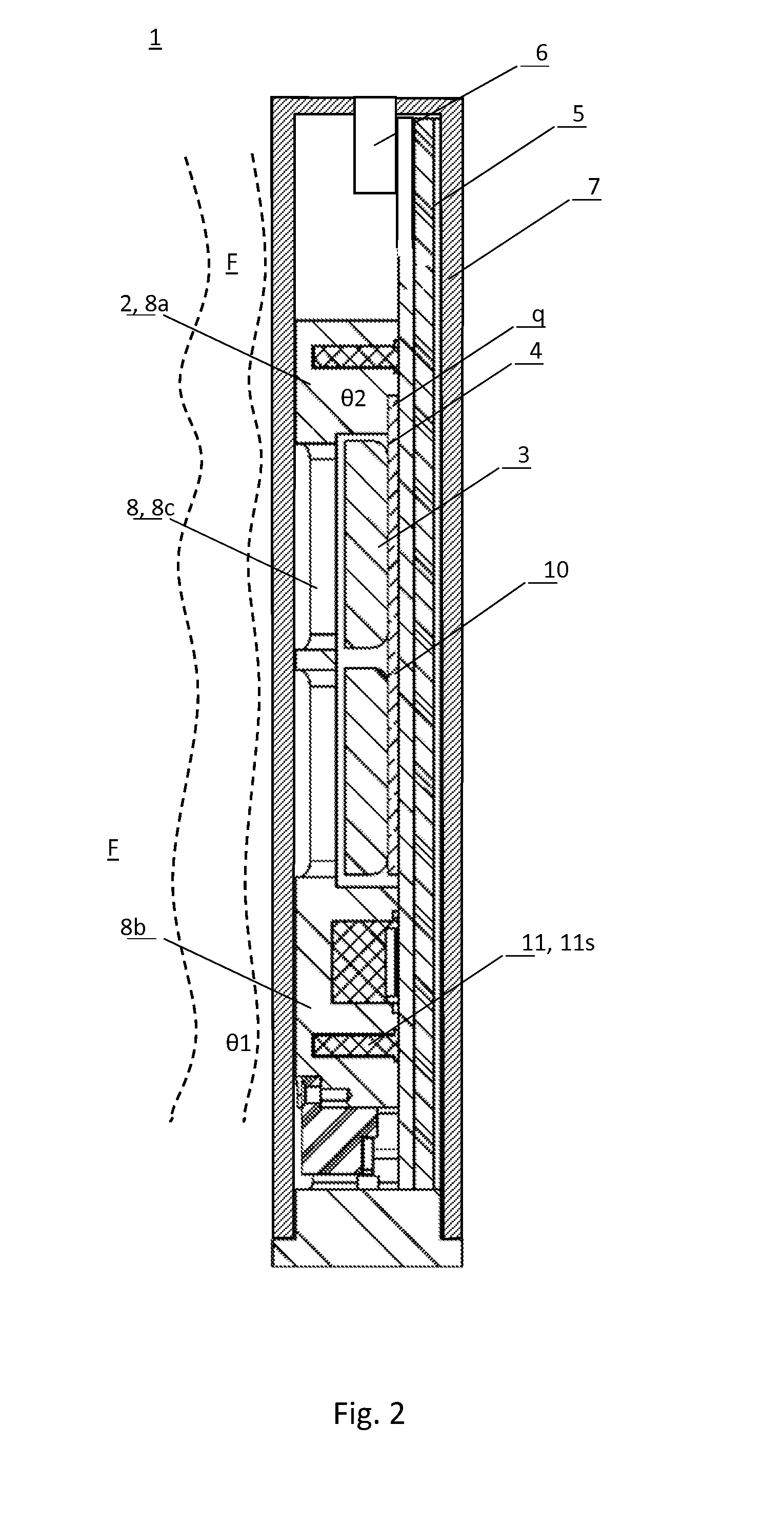 Wellbore wireless thermal conductivity quartz transducer with waste-heat management system