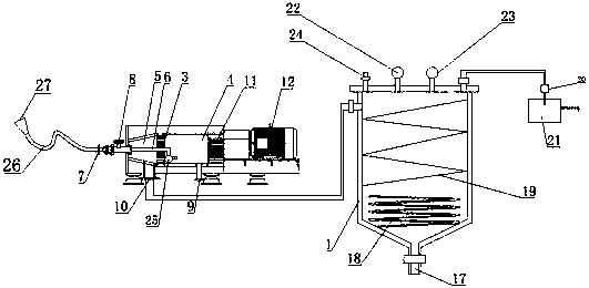 Waste oil treatment device and method thereof