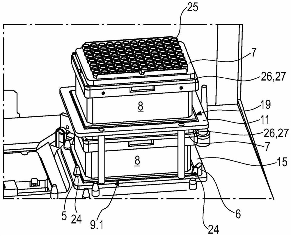 Automated laboratory machine for automatic handling of laboratory samples