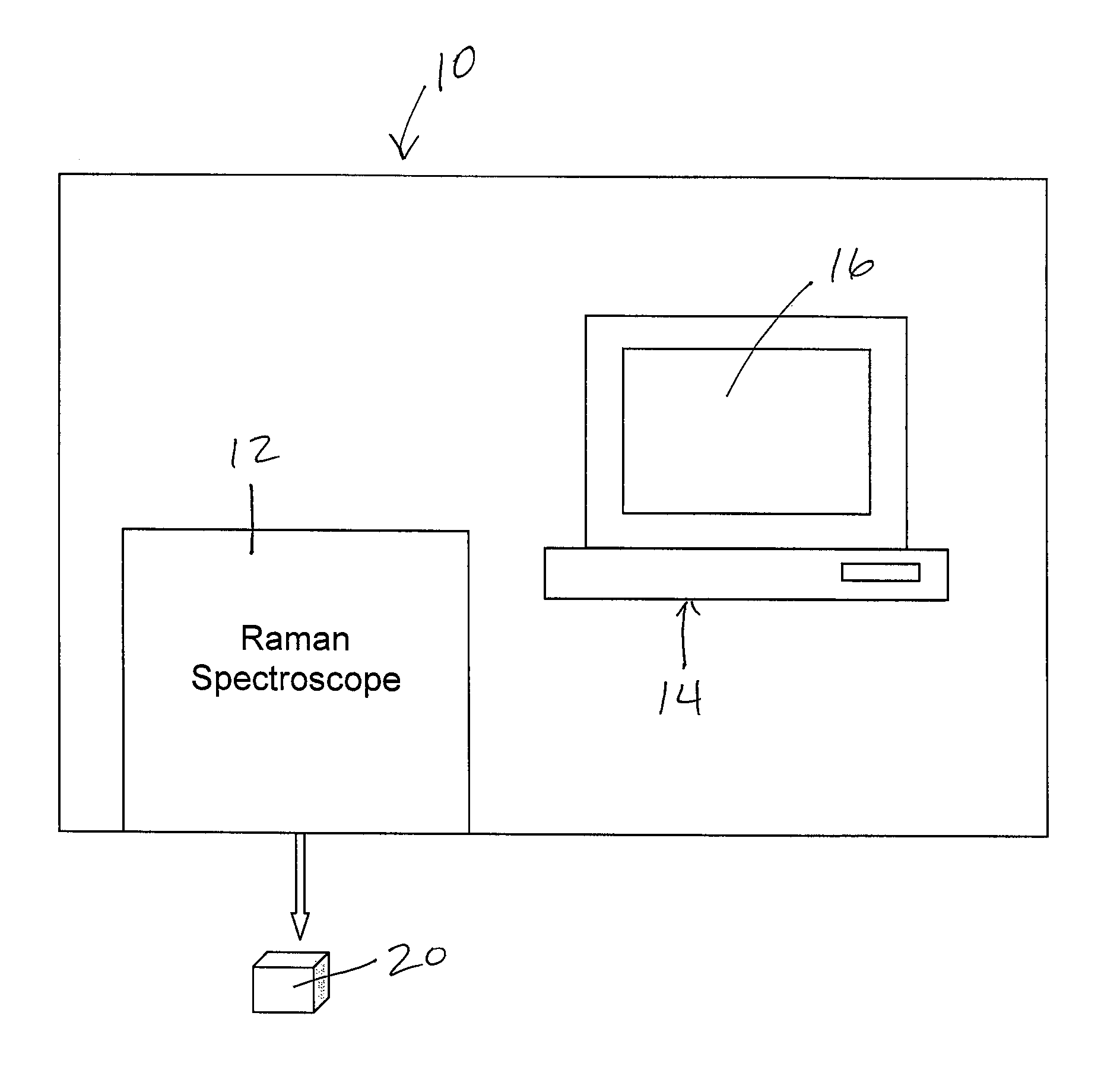 Method and apparatus for determination of bone fracture risk using raman spectroscopy