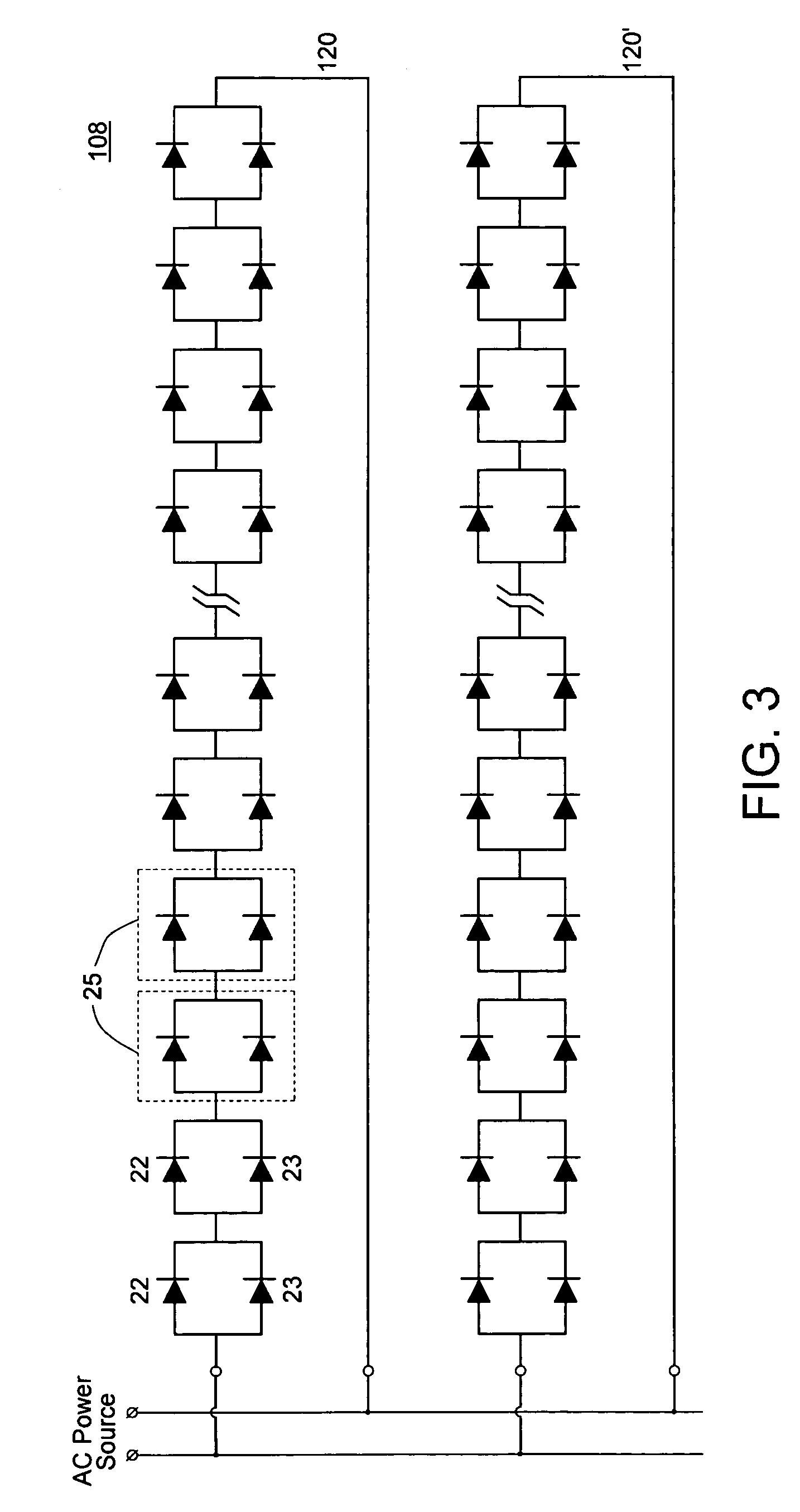 LED light module and series connected light modules