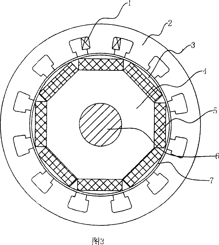 Permanent magnetic brushless DC four-quadrant electric machine