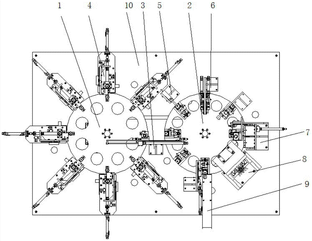 Hybrid stepper motor rotor assembly machine