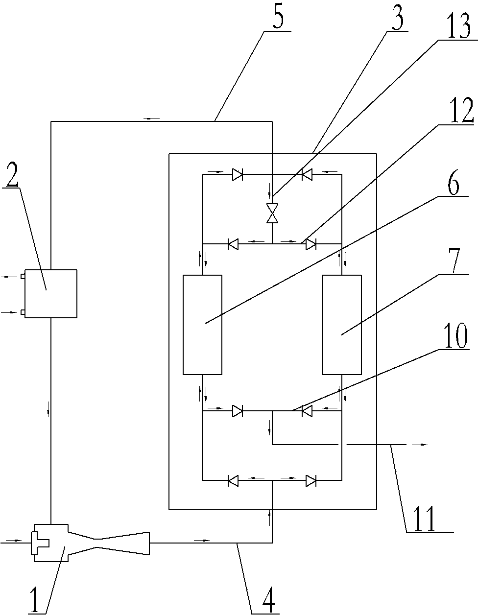 Steam pressure lifting adsorption method and heat pump utilizing same