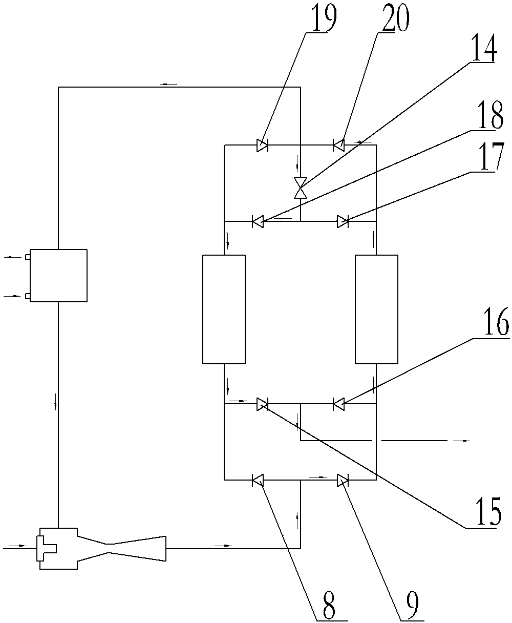 Steam pressure lifting adsorption method and heat pump utilizing same