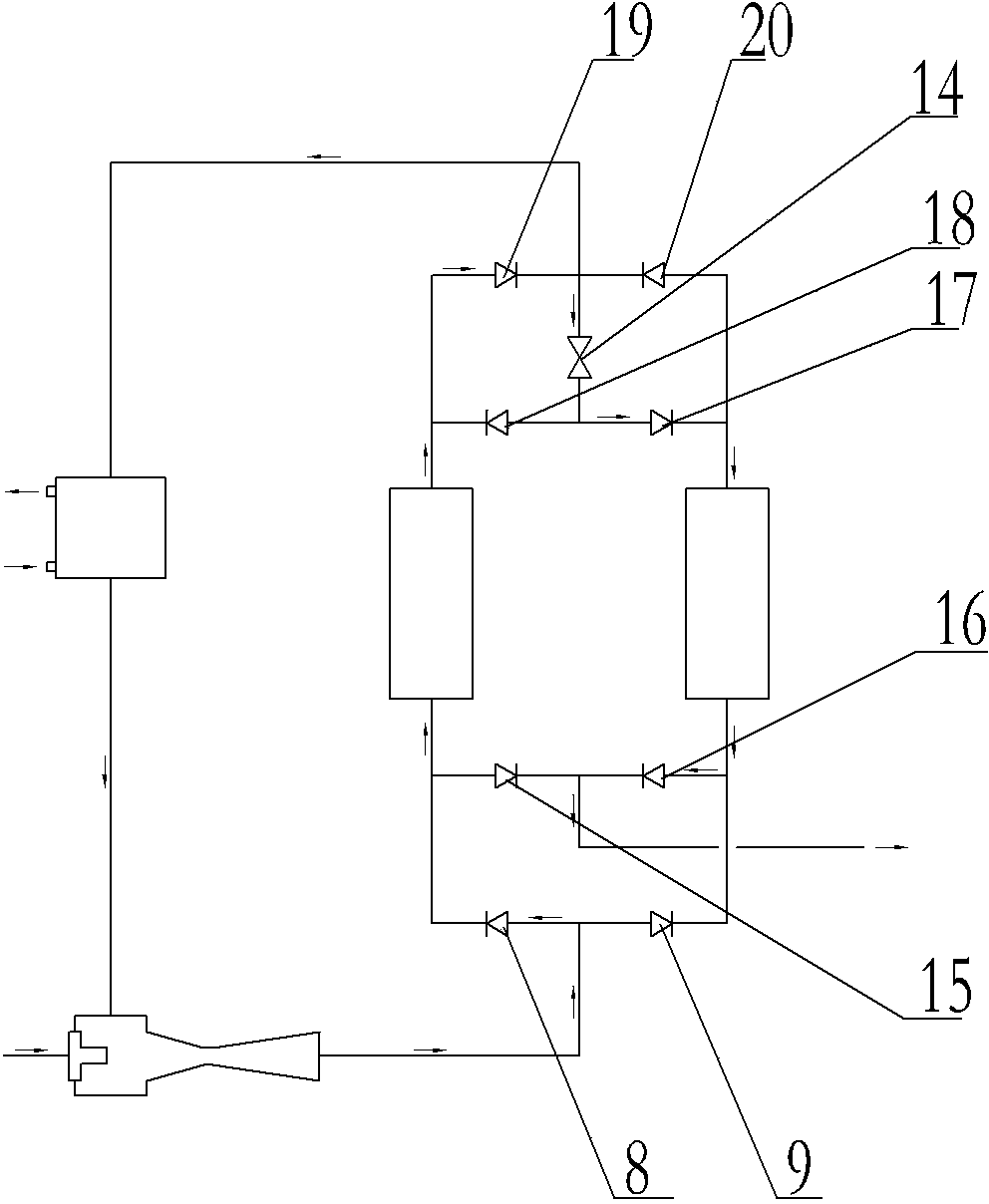 Steam pressure lifting adsorption method and heat pump utilizing same