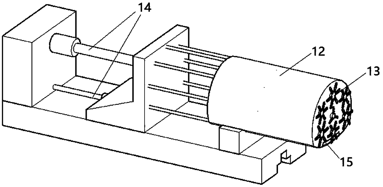 Block fracture rock mass excavation disturbance and digging machine shield stress monitoring model test system and method