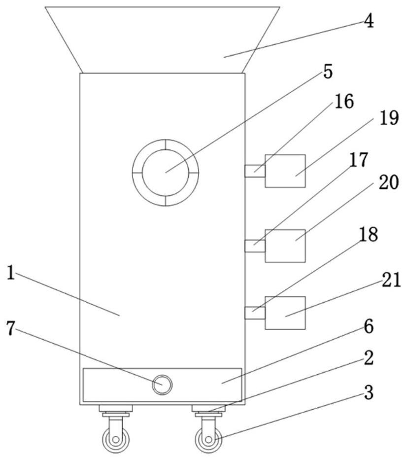 Waste collecting device for automobile part machining