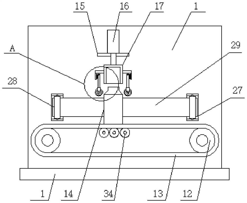 Glass tube sealing device of medicinal glass tube sealing assembly machine with protective structure