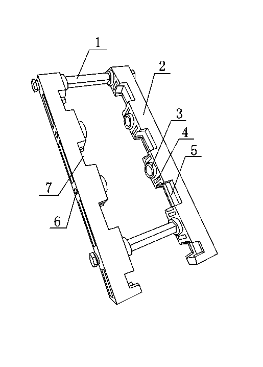 Bus frame with simple structure