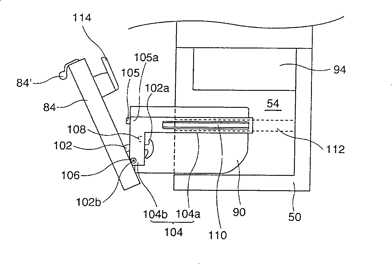 Drawer type door open/close structure for electric refrigerator