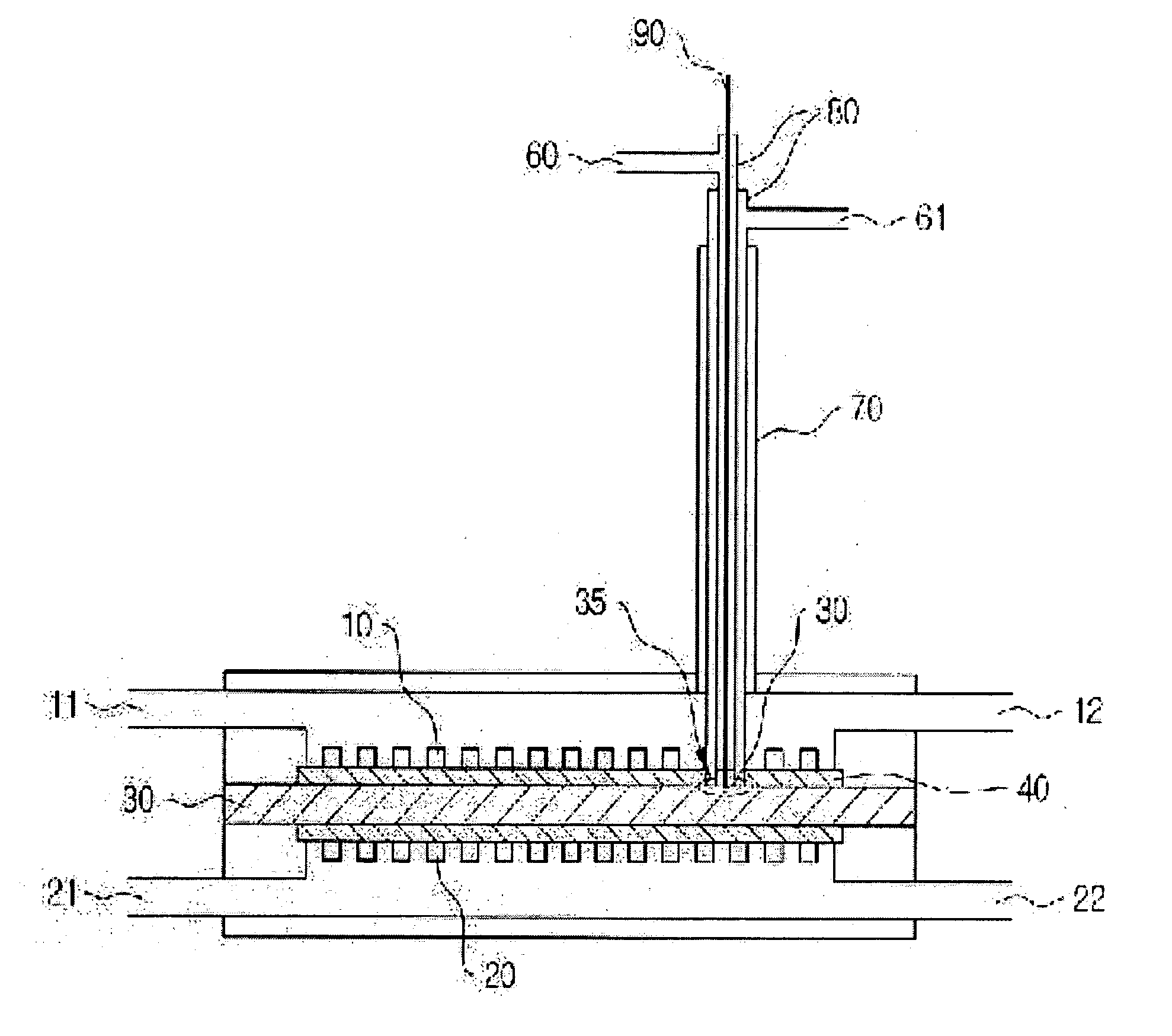 Three electrodes system cell for evaluation of performance of molten carbonate fuel cell