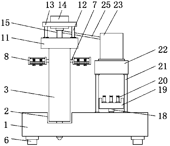 Garden soil sampling, drying and ingredient detecting device