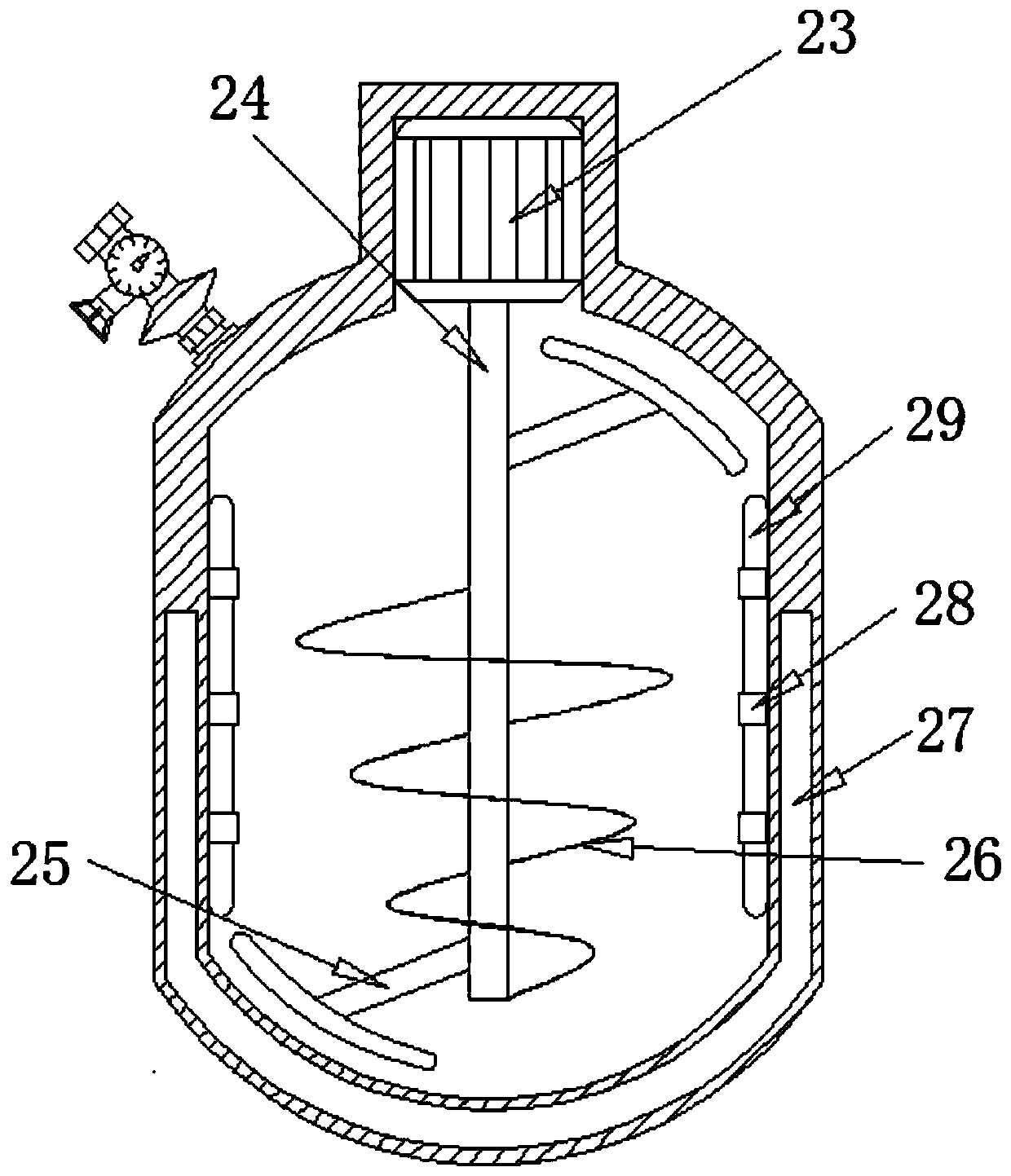 Solid material dissolution extraction device for industrial design