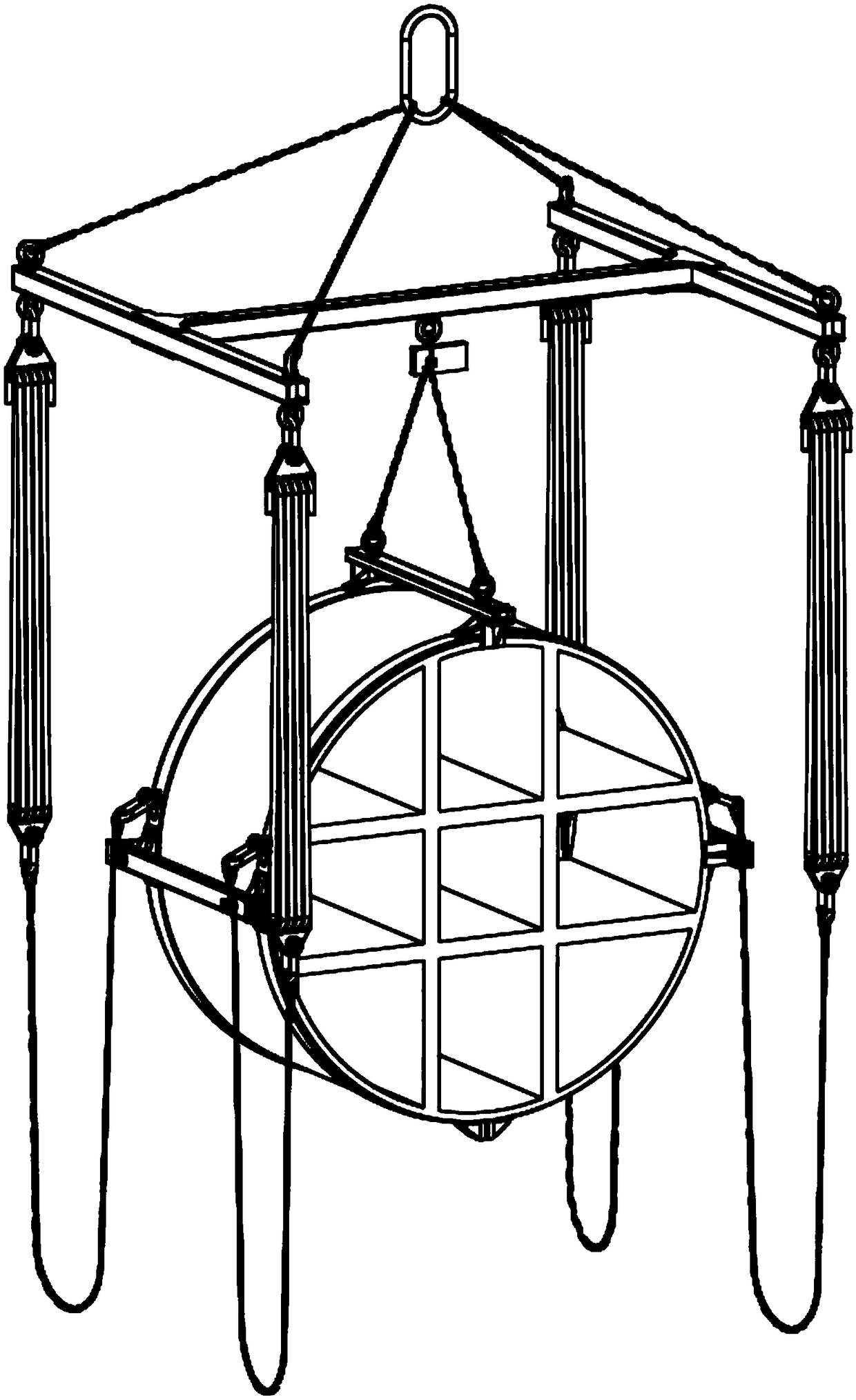 Testing device for evaluating influence of release of penetration device on take-off cabin