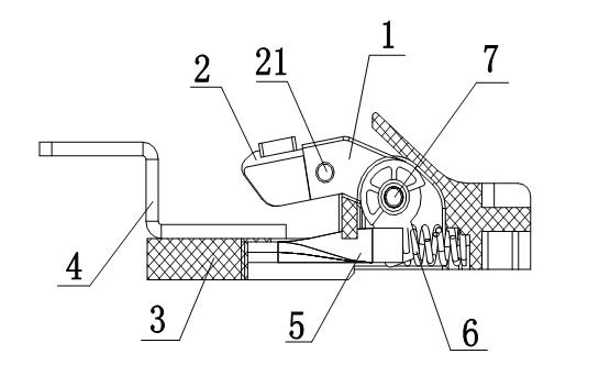 Movable static contact structure for plastic-shell circuit breaker