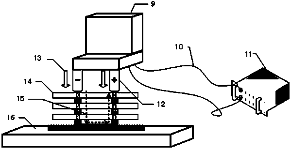 Method for achieving silicon through hole laminated chip interconnection