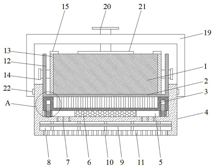 Multi-layer lithium ion power battery pack supporting device