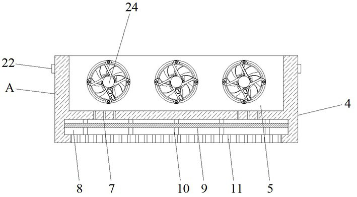 Multi-layer lithium ion power battery pack supporting device