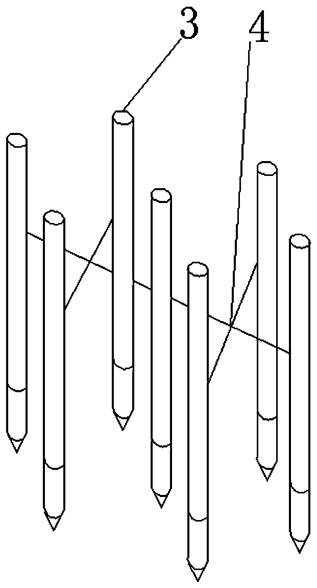 Caisson with pile holes and mounting method of caisson