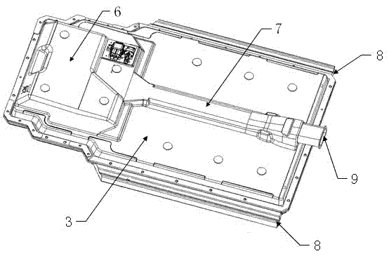 Matching structure of electric car battery pack and car body